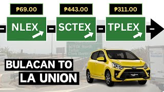 Bulacan to La Union via NLEX  SCTEX  TPLEX Wigo G 2024 [upl. by Nyrhtac]