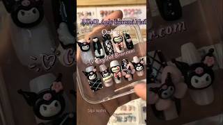 Apply Kuromi Nails Extensions At Home👈🧿nailsdiy youtubeshortsnailsart nailartdesignsytshort [upl. by Meneau]