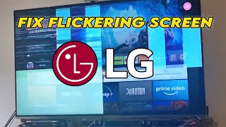 How to Fix LG TV With Flickering Flashing Screen [upl. by Ellessig]