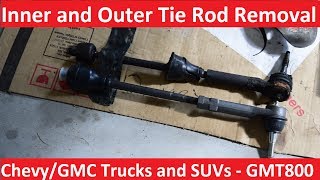 Tie Rod Removal  ChevyGMC Trucks and SUVs  GMT800 [upl. by Llennahs]