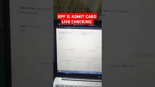 RPF SI ADMIT CARD AISE KARE DOWNLOAD rpfsi rpf admitcard rrb rpfadmitcard shorts railwayrpf [upl. by Ennayhc]