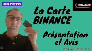 Carte BINANCE LA carte Crypto [upl. by Nahpets]