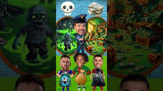 Zombies o Dinero ☠️ Ronaldo vs Messi vs Ishowspeed [upl. by Davin744]