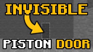 INVISIBLE 1x2 PISTON DOOR MINECRAFT 121  BLOCK BY BLOCK TUTORIAL [upl. by Nawaj486]