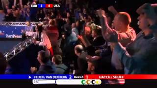 Mosconi Cup Top 5 Moments No1  Nick van den Bergs jump shot [upl. by Enilrae]