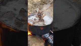 HOT SOUP AT BREAKFAST hadzabetribe wildlife animals bushlife hadzatribe shorts [upl. by Tresa403]