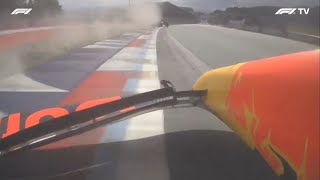 UNSEEN Last lap Battle between Perez and Hülkenberg [upl. by Giavani]