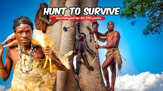 Wild cooking With The Hadza Tribe Mastering Traditional Meals  Compilation 4 Of Hadza Life [upl. by Narcis889]