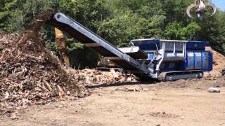 Lindner 95 DK Shredding Tree Stumps Proterra Recycling Systems [upl. by Coleman300]