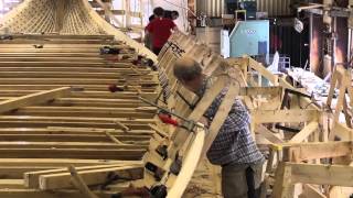 Draken Harald Hårfagre  The construction of a Viking Dragon Ship [upl. by Marlowe]