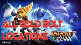 Ratchet and Clank Remake PS4  All Deplanetizer Gold Bolt Locations [upl. by Nnylirret]