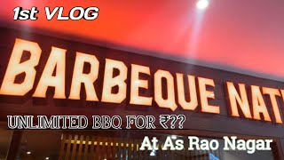 Unlimited BBQ Buffet At As Rao Nagar Hyderabad Vlog1 BarbequeNation 😍 [upl. by Luthanen]