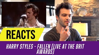 Producer Reacts to Harry Styles  Falling Live from the BRIT awards [upl. by Saxet794]