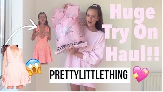 HUGE PRETTY LITTLE THING HAUL  AUTUMN WINTER TRY ON HAUL🎀💖 [upl. by Odlanir]