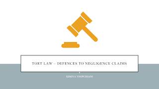 Tort Law  Defences [upl. by Eicram66]