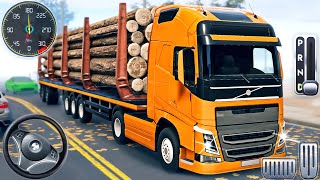 Log Transporter Truck Driving Simulator  Cargo Trailer Transport Truck Driver  Android GamePlay [upl. by Hau472]