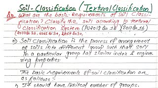 Unit3  Soil Classification  Textural Classification of Soil  Prashant YT  BE CivilCTEVTTUPU [upl. by Hayikaz]