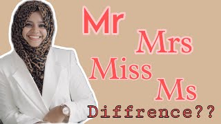 MrMrsMiss Ms differences🤔🤔 [upl. by Eydie411]