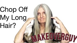 When is Long Hair Too Old Stylish Hair Transformation with MAKEOVERGUY longhairtransformation [upl. by Child]