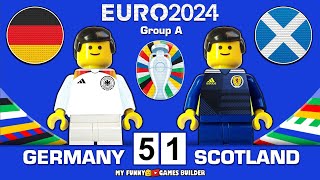 Germany vs Scotland 51  All Goals amp Highlights EURO 2024  Group A  Lego Football [upl. by Eanahs]