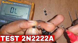 Comment Tester Et Identifier Les Pattes Dun Transistor 2N2222a Avec Un Multimetre Digital [upl. by Larochelle]