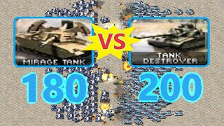 Mirage Tank vs Tank Destroyer  Same Cost  Red Alert 2 [upl. by Gorden]