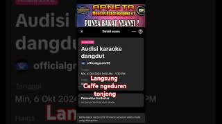 Audisi karaoke dangdutshortvidio [upl. by Pasia]