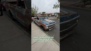 71 C10 body swap on Nascar chassis chevrolet truck truckdriver nascar [upl. by Raual434]