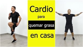 Ejercicios cardiovasculares para quemar grasa de todo el cuerpo en casa [upl. by Maxi]