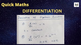 Derivative of Algebraic Functions [upl. by Omrellug]