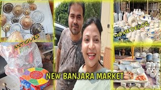 EXPLORE NEW BANJARA MARKET ANTIQUES HOME DECOR CROCKERY at reasonable prices TheQuirkystyle [upl. by Erida]