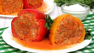 Вкуснейший Фаршированный перец Простой рецепт Как приготовить фаршированные перцы в кастрюле [upl. by Aklim588]