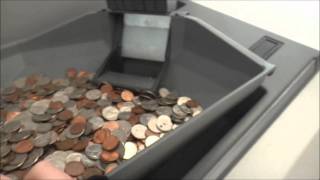 Cummins Allison JetSort 6000 Coin Sorter at Teachers Federal Credit Union in Huntington NY [upl. by Odnalo]