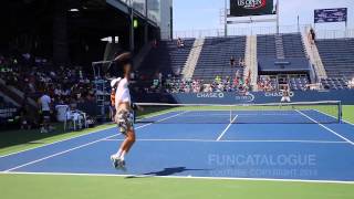 Tomáš Berdych Practice US Open 2014 [upl. by Acquah]