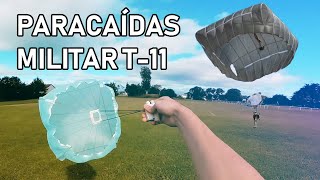 Paracaídas táctico militar T11  Fabricación y lanzamiento desde un dron [upl. by Ggerc]