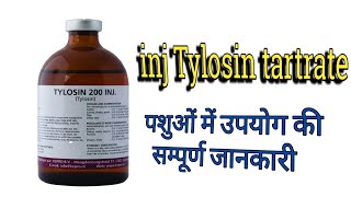 Tylosin tartrate inj use in veterinary Tylosin inj का पशुओं में उपयोग [upl. by Devlin]