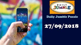 Daily Jumble September 27 2018  Jumble Answers for 09262018 [upl. by Pacificas443]