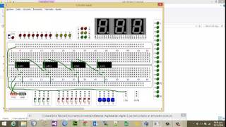Contador 015 con Flip Flop 7473 en Simulador [upl. by Irroc]