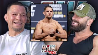 Nate Diaz On Bulking Up To Jake Pauls Weight [upl. by Llekcir]