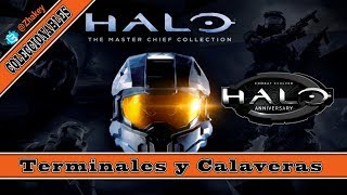 Halo CE Anniversary  MCC Guía de Coleccionables Terminales y Calaveras 25 LOGROS [upl. by Witherspoon876]