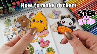 How to Make Stickers at Home  Step by Step [upl. by Yesllek]