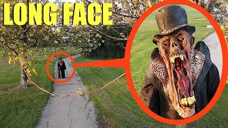 drone catches Long Face the Demon following people in the park we found him [upl. by Hotchkiss802]