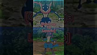 Greninja vs lucario 😈😈😈😈 pokemon greninja lucario pokemonbattle anime shorts [upl. by Combes]