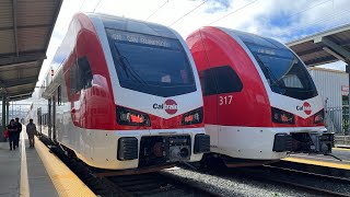 NEW Caltrain Stadler KISS EMU Ride  22nd St to San Francisco Caltrain  Limited Service [upl. by Emmaline]