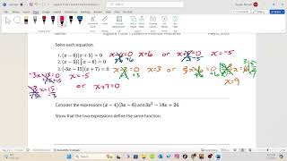 Algebra 1 Unit 7 Lesson 4 Practice Problems [upl. by Braun159]