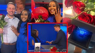 Cute amp Thoughtful News Anchor Marriage Proposal💍 So Sweet🥰 [upl. by Gunzburg]