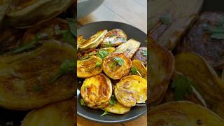 Fried eggplants recipe cooking recipe cooking food vegetarian vegan recipes easyrecipe side [upl. by Are]