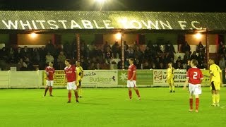 Whitstable Town v Faversham Town  Oct 2014 [upl. by Nyleak]