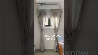 Motorized Window Shutters Installation by Wall Curtains Team shorts shutters [upl. by Schaeffer626]