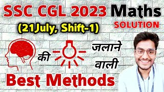 Set21  SSC CGL 2023 Maths Solution by Rohit Tripathi  Solved Paper 🔥 [upl. by Salman]